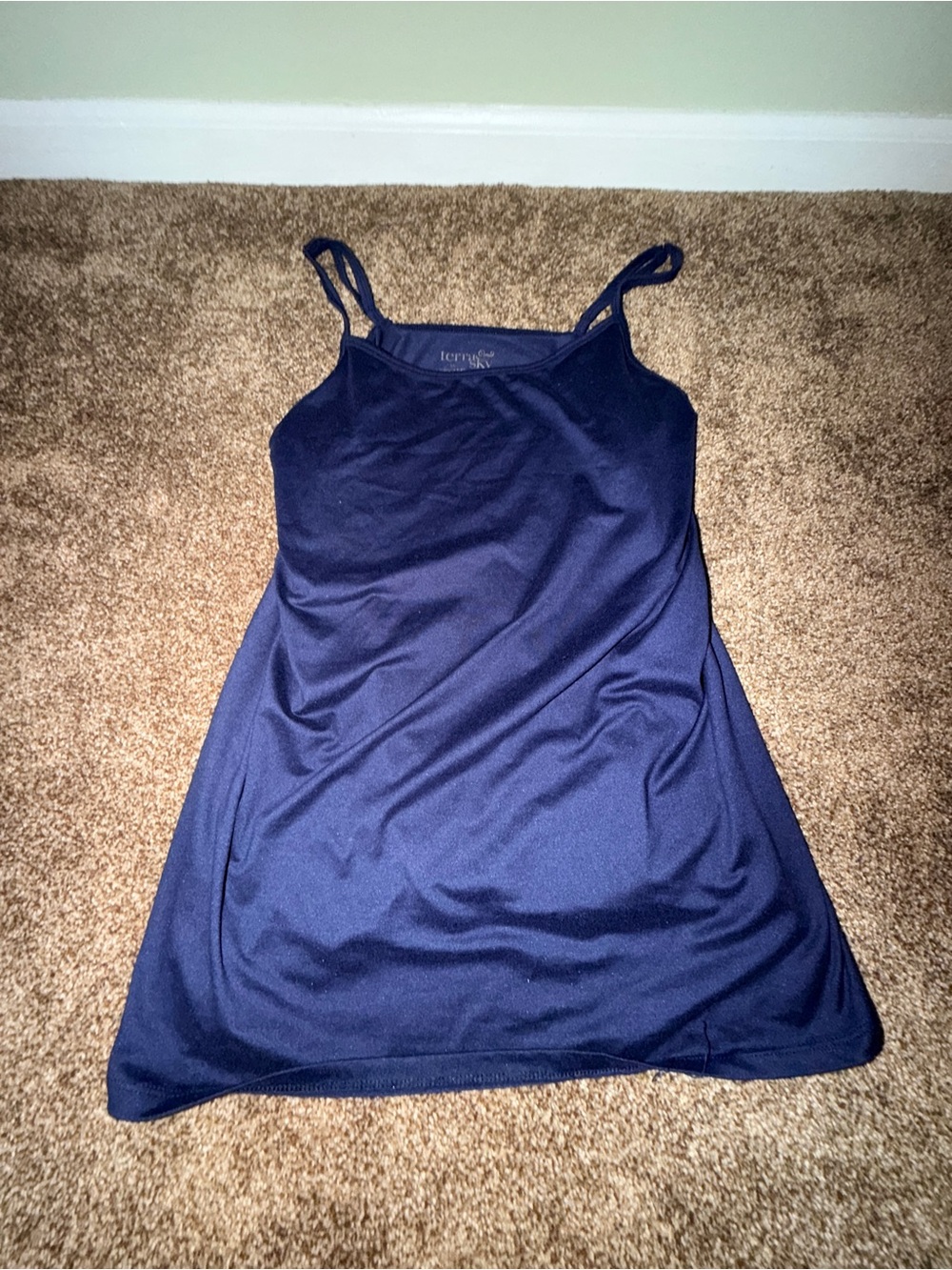 Terra & Sky Navy Satin Slip